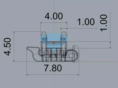 4mm Diamond Tennis Bracelet with Diamond clasp 3D print model