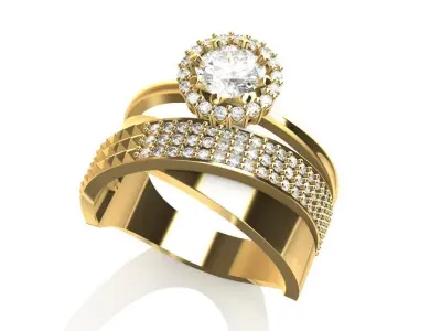 love Ring 3D print model