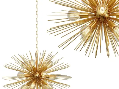  Modern Sputnik Chandelier 3D model