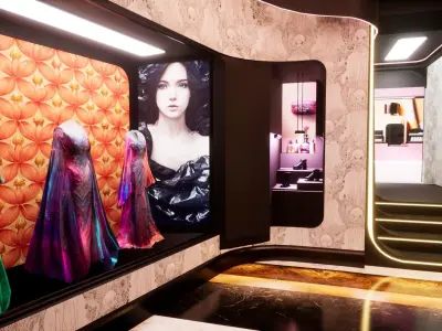 Cyberpunk Beauty Store 3D model