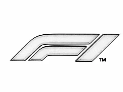 Formula 1 Logo High Poly and PBR Textured 3D model