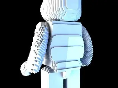 BearBrick Vox 3D model
