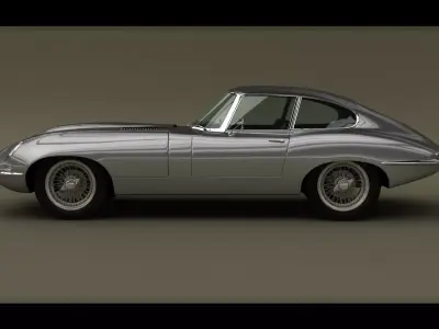 Jaguar EType Coupe 3D model