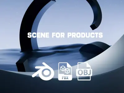 Scene for Products 3D model