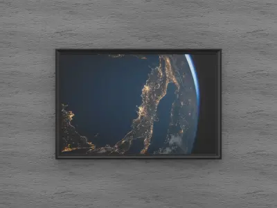 Poster Frame Archviz  3D model