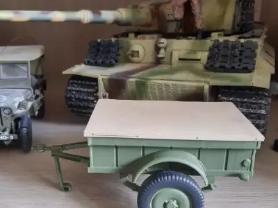 Jeep Willys  Bantam Trailer in  multiple scale 3D print model