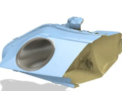 Civic Sedan 2007 Headlight Air Duct 3D print model