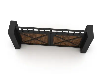 garden door 05 3D Low-poly 3D model