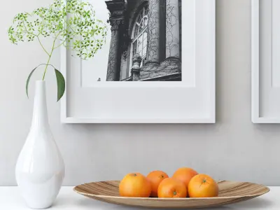 BESTA Storage combination with doors Glassvik frosted glass 3D model