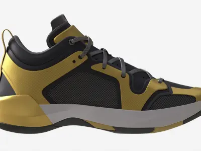 Low Basketball Shoes 3D model