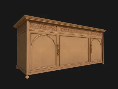 Cupboard V01 3D model