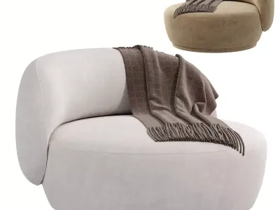 PRESTIGE PINK ARMCHAIR by artemest 3D model purchase