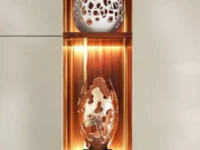 Wardrobe hallway composition set 02 3D model