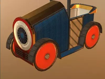 Toy car Low-poly 3D model buy