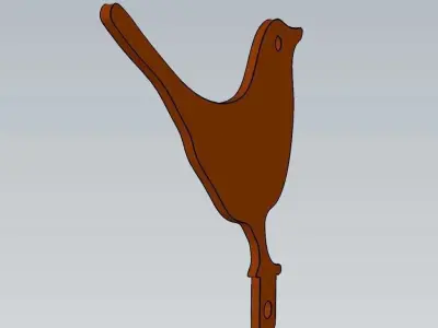 Wonderful Artificial Bird Home and Garden Outdoor Lawn Decor 3D model get
