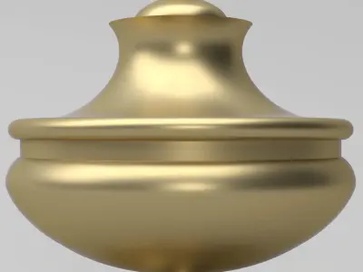 Carved Finial 3D model