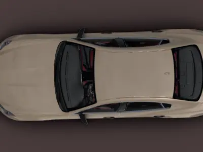 Maserati quatro gts -Photorealistic Low-poly 3D model