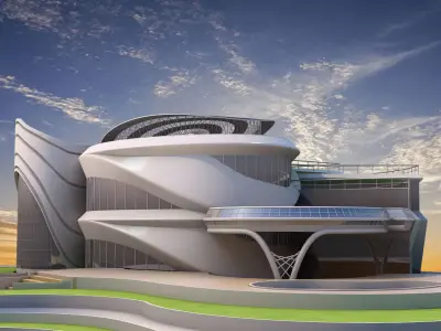 0019 - Organic Palace - 2Ds Drawing - 3Ds Files 3D model