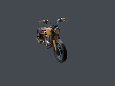 Motorcycle Low-poly 3D model by mightyalexone from CGTrader
