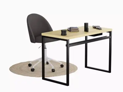 home office desk 3D model