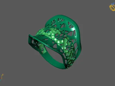 Fancy Womens Rings Plain Rings Ready STL 3DM Models Rings 3D print model 27