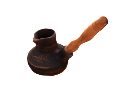 Turkish cofee Free low-poly 3D model