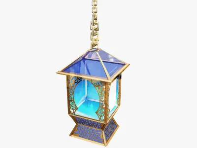 F10a Ramadan lantern fanous 3D model