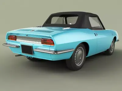 Fiat 850 Spider 3D model