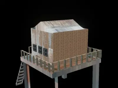 Mini House Free 3D model