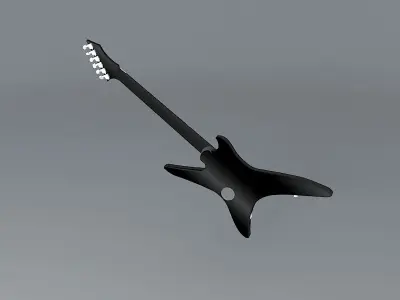 B C Rich Stealth Chuck Schuldiner Tribute model guitar Free 3D model