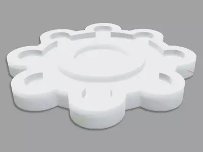 Curved Gear Free 3D model