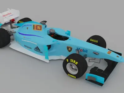 Formula one Super Sport car 3D model