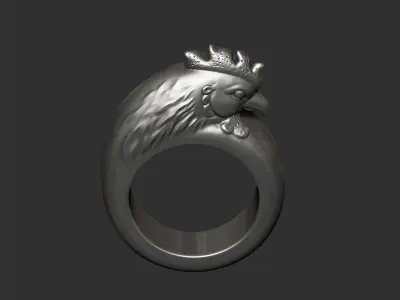 rooster ring 3D print model