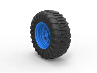 Offroad wheel 36 3D print model