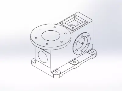 Custom Machined Casing-SolidWorks 3D CAD Model 3D print model