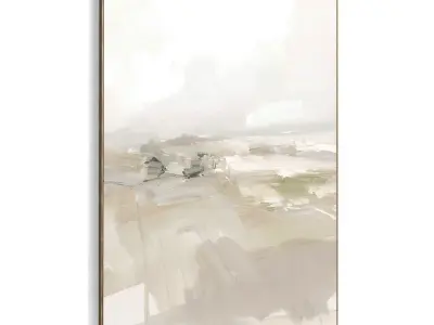 Plaster Two Photo Frame 483 Low-poly 3D model