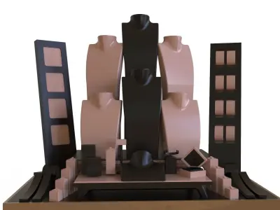 luxury jewelry window design 3D print model
