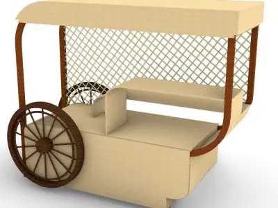 stand exhibition car mobil 3D model