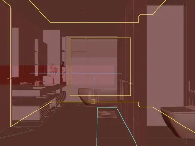 Italian Luxury-style Bathroom 3D model