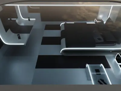 Modern Bedroom 3D model 5