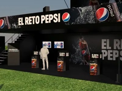 Pepsi exhibition stand 3D model