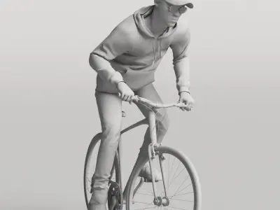 Humano Biking Man 0817 3D model