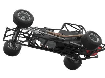 Northeast Dirt Modified stock car Base Scale 1 to 25 3D print model