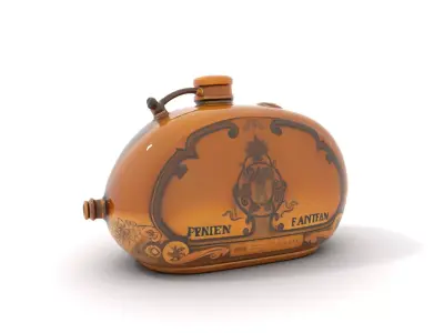 Antique Brass Canister model pack Low-poly 3D model