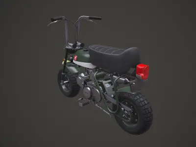 Honda Monkey Low-poly 3D model