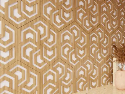 Wall wood seamless set2 v05 3D model