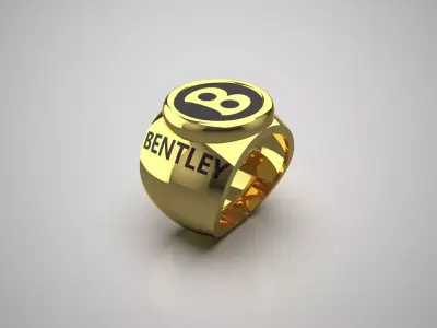 man gold ring mr0071 3D print model