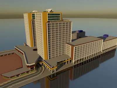 Simon Bolivar Center 3D model