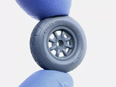 10x4 Minilite Wheel Yokohama A032R Tire 3D print model