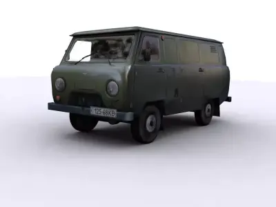 UAZ 452 Low-poly 3D model